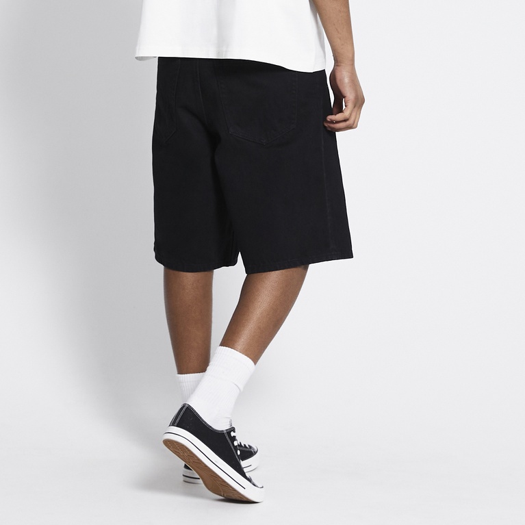Baggy denim shorts "Nate" Black